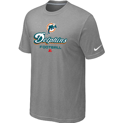 Nike Miami Dolphins Critical Victory NFL T-Shirt - Grey